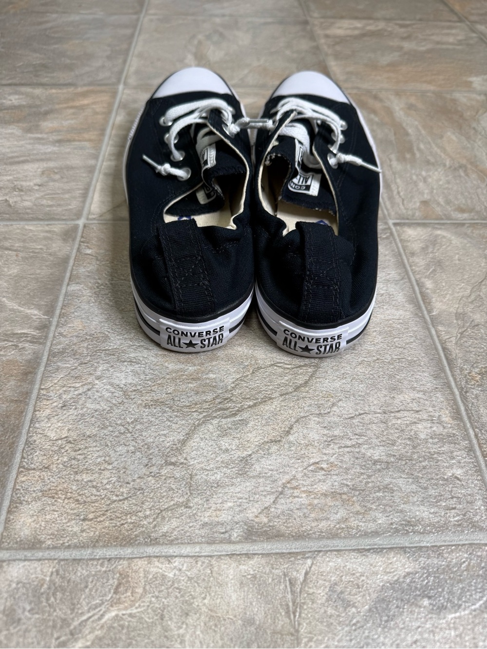 Converse Chuck Taylor Shoreline Low Women’s Shoe Size 10 Black All Star Preowned - Picture 3 of 8